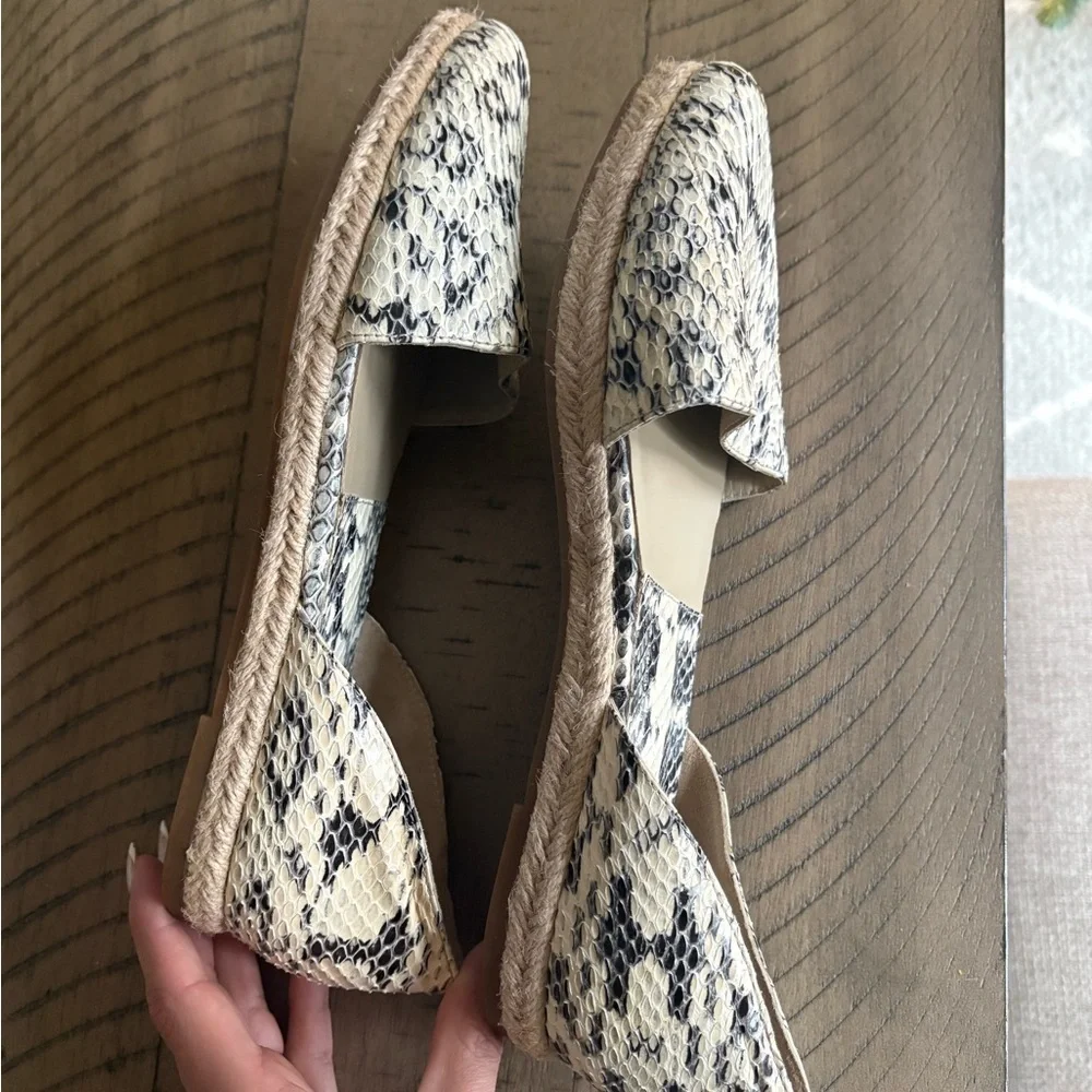 NEW Michael Kors Snakeskin Espadrille  Women's Pointed Flats